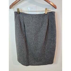 Vintage Door County Wool Pencil Skirt Preppy Academic Career Staple Women's 10